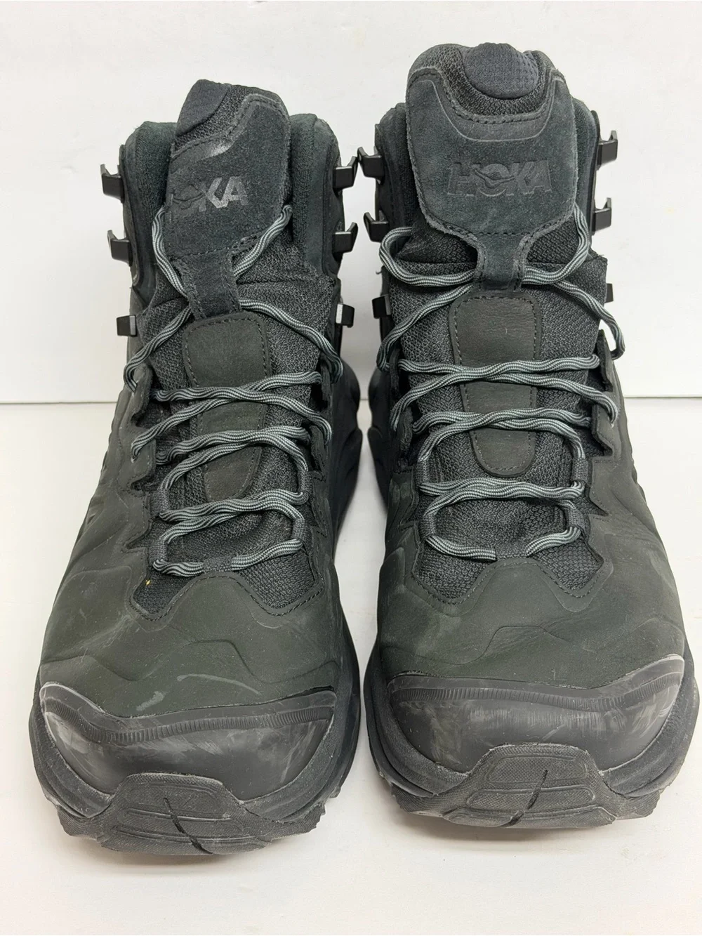 Hoka One One Kaha 3 Gore-Tex GTX Men’s Size 15 D Black Suede Vibram Hiking Boots
